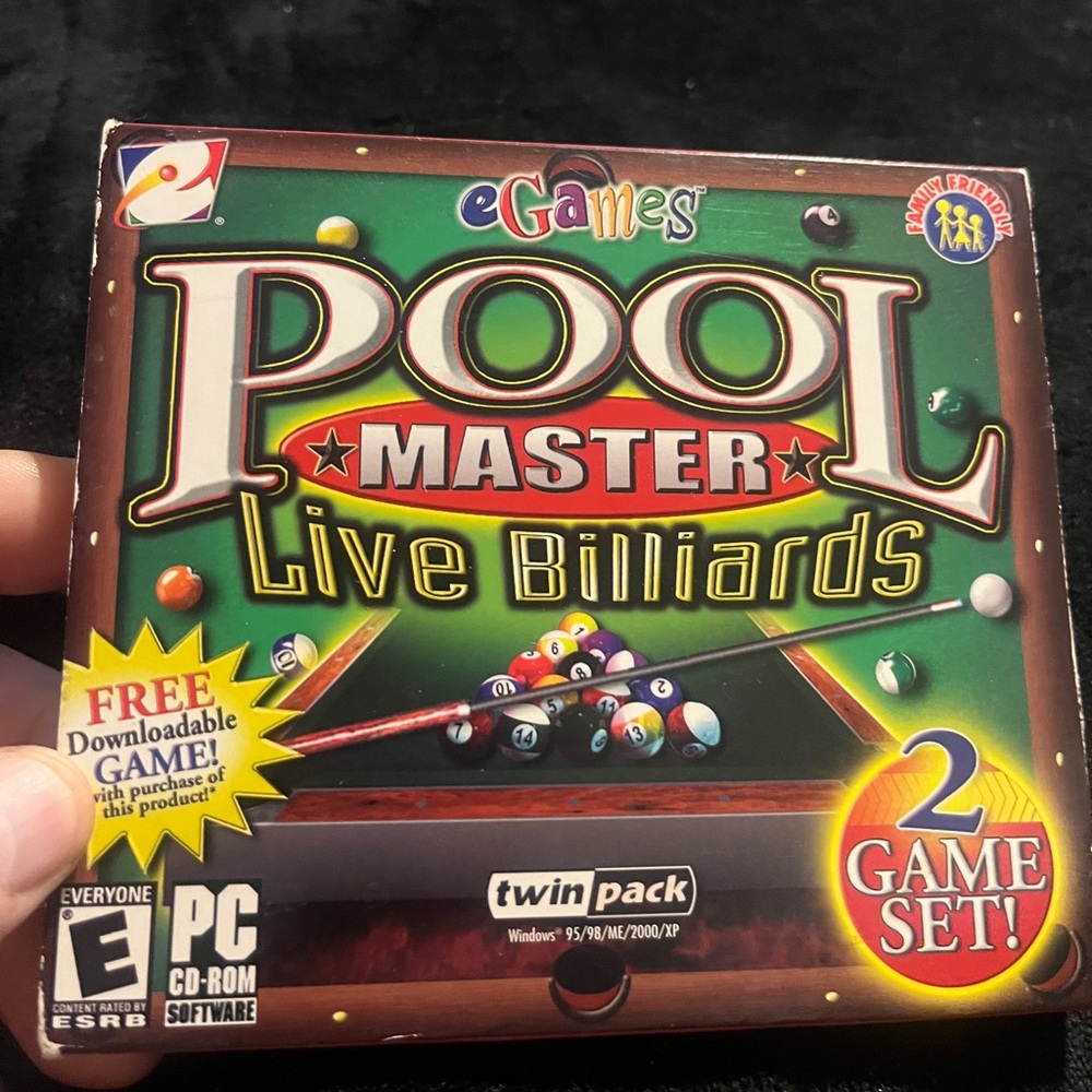 Pool master E Games Pool Master Live Billiards 2 Game set PC CD-ROM game